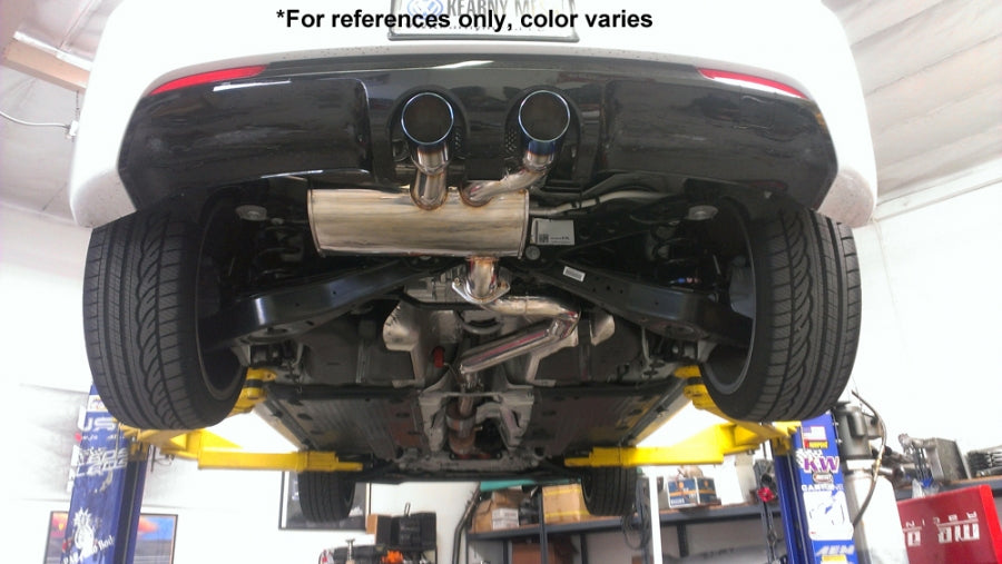Megan Racing Volkswagen Golf R 2.0 Turbo 2012–2013 Cat-Back Exhaust System – Turbo Type – Burnt Rolled Tips
