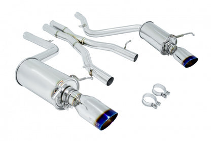Megan Racing Mercedes-Benz C-Class C300 / C350 V6 Sedan 2008–2014 Rear Section Exhaust – Burnt Rolled Tips (OE-RS)