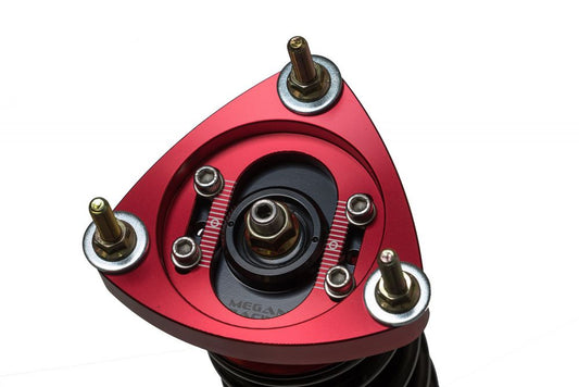 Megan Racing Coilover Damper Kit for Ford Focus 2012+ (Sedan/Hatchback) - 32-way Adjust, Camber Adjustable Pillowball
