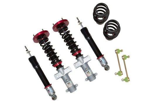 Megan Racing Coilover Damper Kit Street Series for 2005-2014 Ford Mustang - 32 Levels, Camber Adjustable Pillowball Front Top Mounts MR-CDK-FM05