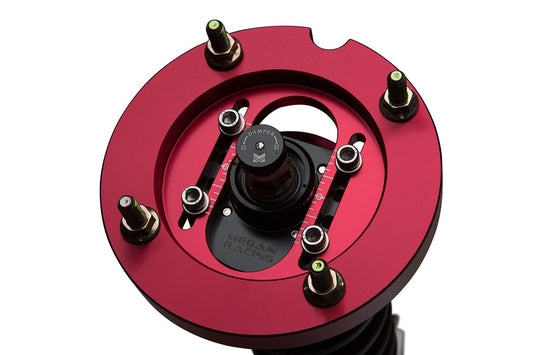 Megan Racing Coilover Damper Kit Street Series for 2005-2014 Ford Mustang - 32 Levels, Camber Adjustable Pillowball Front Top Mounts MR-CDK-FM05