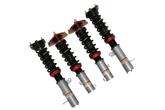 Megan Racing Coilover Damper Kit for Hyundai Tiburon 97-01 - 32-Level Adjustment, Camber Pillowball Front Mounts