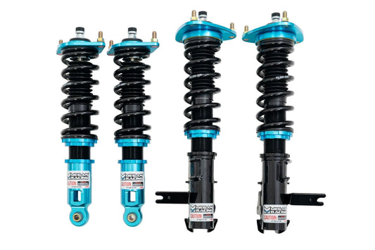Megan Racing Coilover Damper Kit for Subaru WRX 2022+ Street Series - 32-way Compression & Rebound, Camber Adjustable Pillowball Front Top Mounts