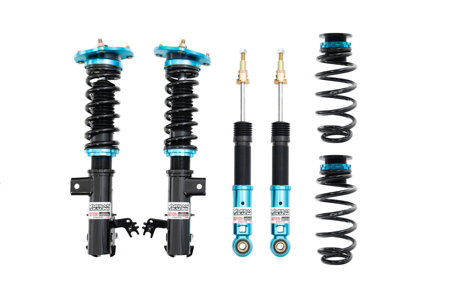 MEGAN RACING Toyota Camry Non-XSE 2018-2024 / 2025+ – EZII Series Coilovers (67.5mm Front Strut, FWD)