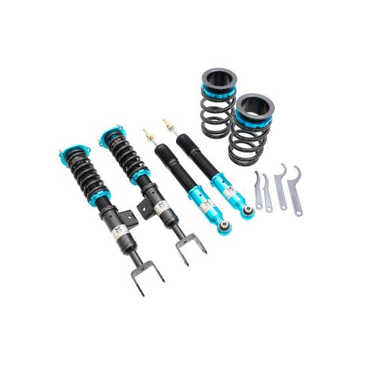 Megan Racing Coilover Damper Kit Series EZII for 2017+ Tesla Model 3 RWD - 15-click Damping, 8kgf/mm Front/11kgf/mm Rear