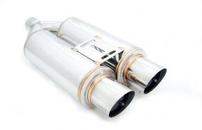 Megan Racing Dual 3.5" Exhaust Tips with Silencers for Universal Vehicles - MR-MU-MDF