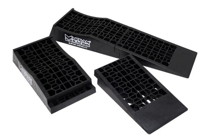 Megan Racing Low Profile Drive-On Ramps - Universal 65mm Raise, 5000lbs Load, Black MR-RAMP-01