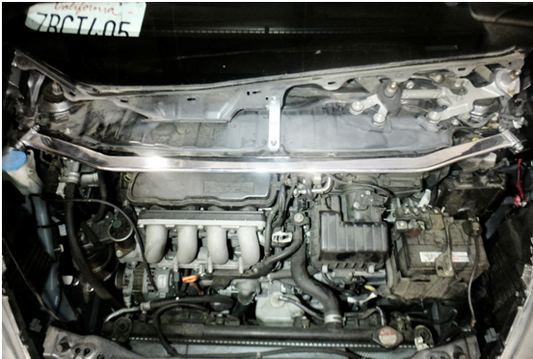 Megan Racing Strut Bar Front Upper for Honda Fit 2009-2014 Race Spec - MR-SB-HF09FU-1P
