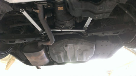 Megan Racing Strut Bar Rear Lower for Lexus IS300 2001-2005 Red - MR-SB-LI01RL-R