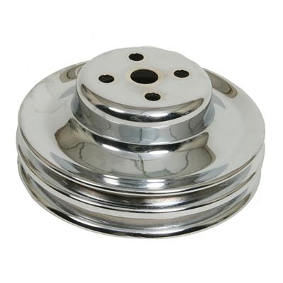 PULLEY W/P DBL GRV SBF CHRM