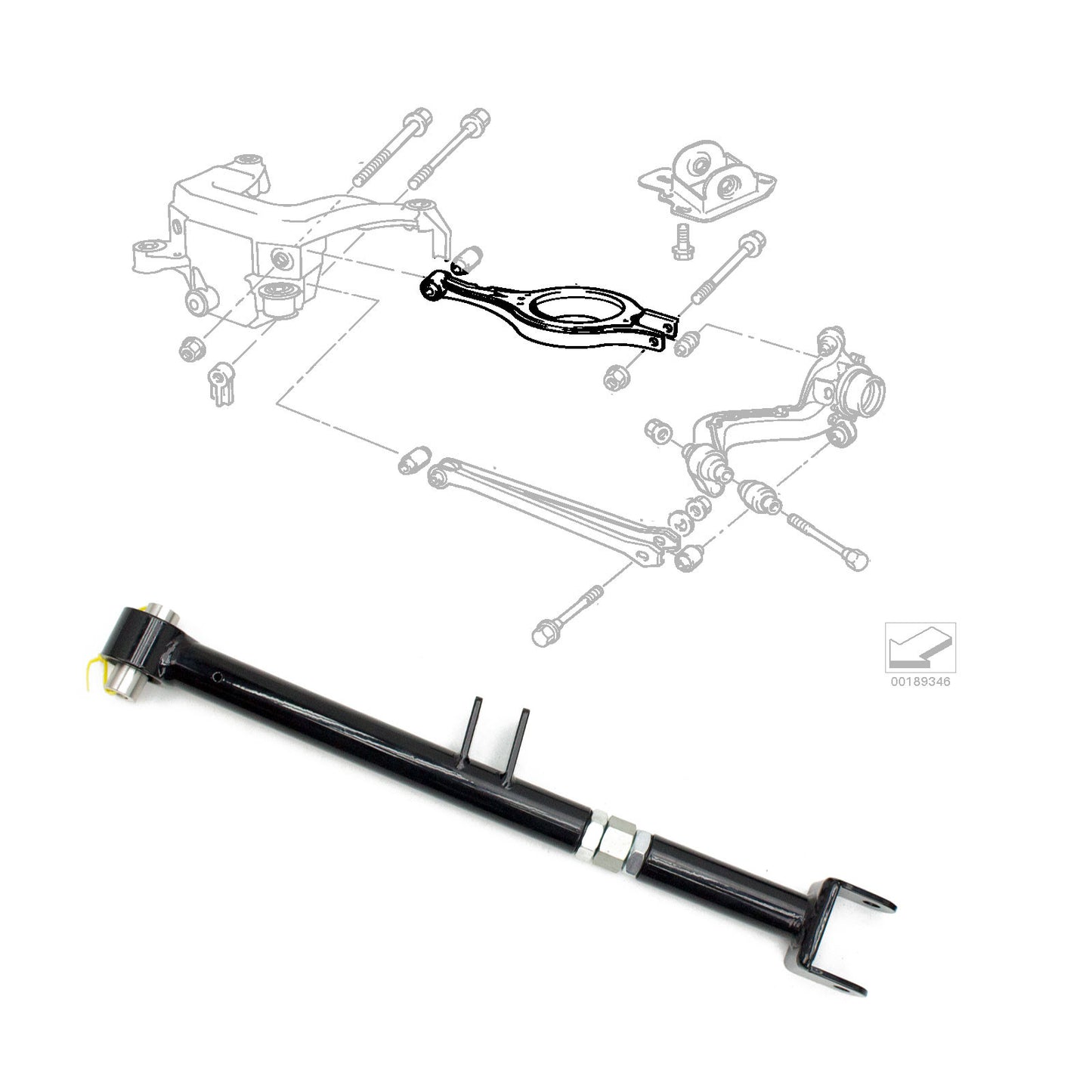 GODSPEED BMW 3-Series RWD (E36) 1992-99 MonoRS Coilovers Rear True Coilovers w/ bucket deleted arms