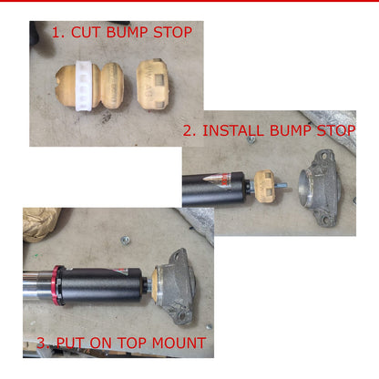 GODSPEED Volkswagen R32 (MK5) 2008 MonoRS Coilovers (54.5MM Front Axle Clamp)