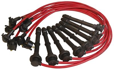 WIRES PLUG 8.5MM RED 90DEG