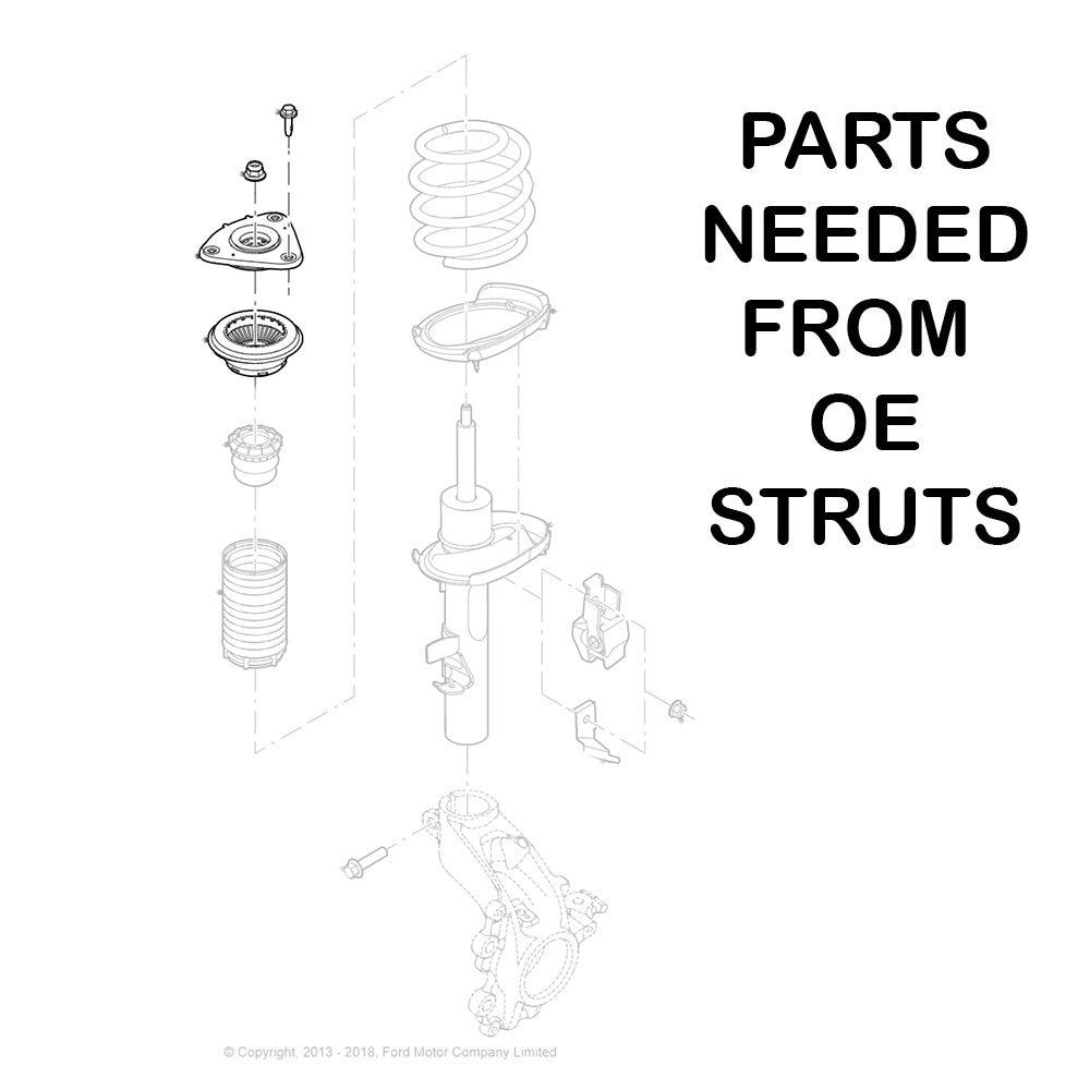 GODSPEED PROJECT MonoSS Coilovers for Ford Edge (CD4) FWD/AWD 2015-2024
