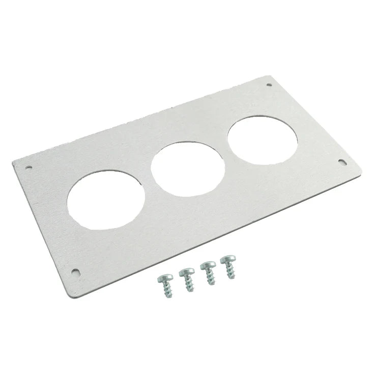 BULL BOOST PERFORMANCE Aluminum Radio Replacement Plate Cover 52mm Gauge For Ford Mustang Foxbody 1987-1993