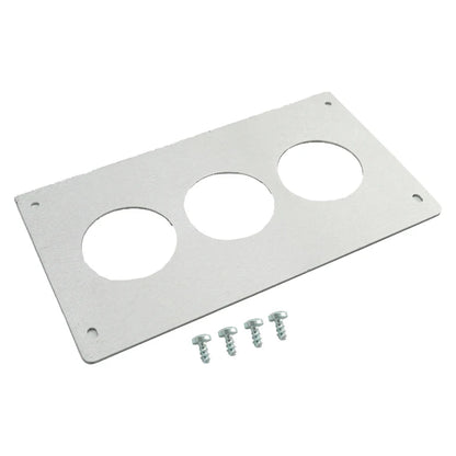 BULL BOOST PERFORMANCE Aluminum Radio Replacement Plate Cover 52mm Gauge For Ford Mustang Foxbody 1987-1993