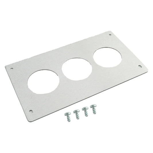 BULL BOOST PERFORMANCE Aluminum Radio Replacement Plate Cover 52mm Gauge For Ford Mustang Foxbody 1987-1993