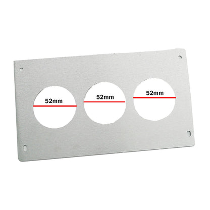Aluminum Radio Replacement Plate Cover 52mm Gauge For Foxbody Mustang 87-93