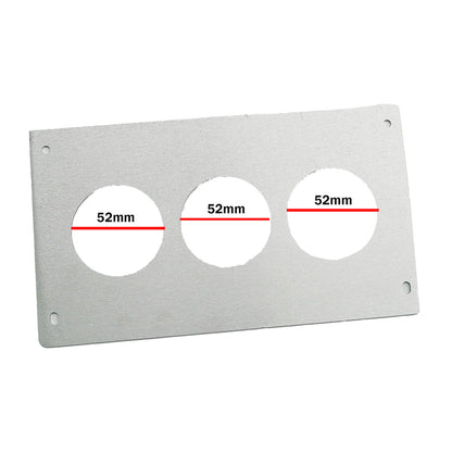 BULL BOOST PERFORMANCE Aluminum Radio Replacement Plate Cover 52mm Gauge For Ford Mustang Foxbody 1987-1993
