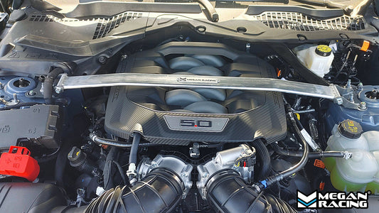 Megan Racing Strut Bars Front Upper for Ford Mustang 2015-2023 Inline4 & V8 MR-SB-FM15V2FU-1P