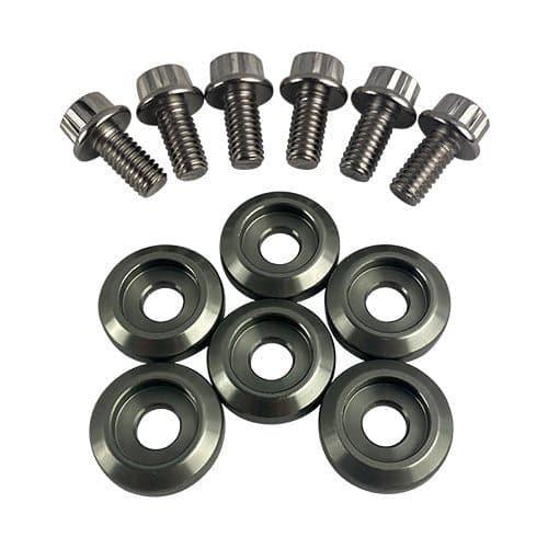 BLOX RACING V2 Fender Washers Kit, M6 12pt - 6pc Large diameter