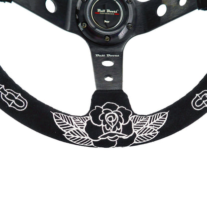 BW Rose Steering Wheel + Hub Adapter Kit For 96-06 Civic Prelude, S2000, Accord, RSX