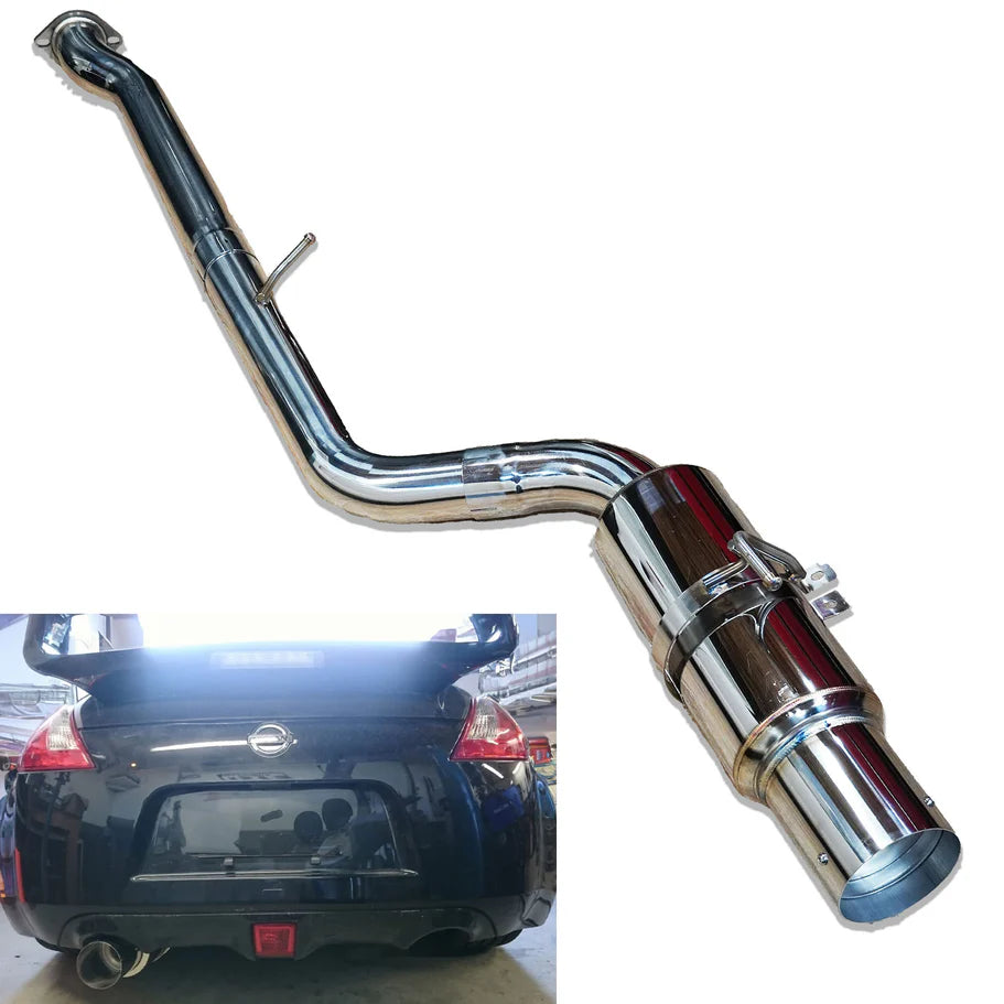 Bull Boost Performance 4.5" Tip Stainless Single Exit Catback Exhaust – Nissan 370Z Z34 (2009–2021)