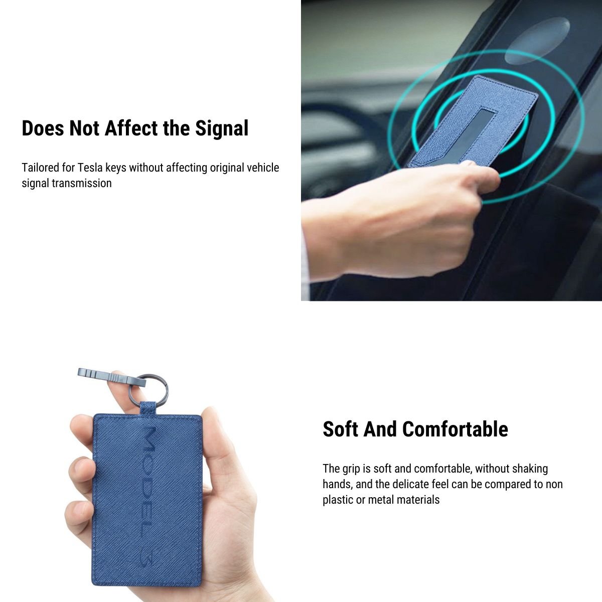 Non-Slip Wear Key Card Cover for Tesla