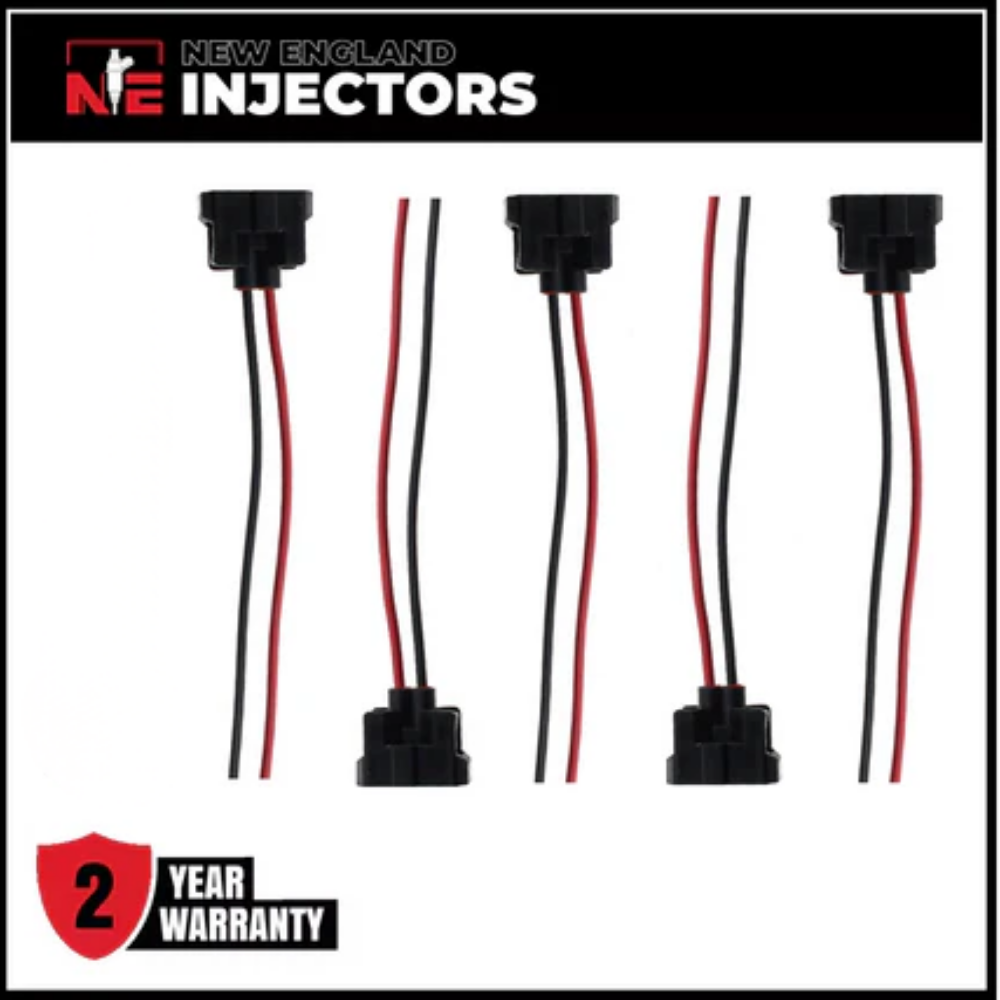 Set of 5 KEIHIN Fuel Injector Connectors Fits 97-98 06164P30000 Acura TL 2.5L