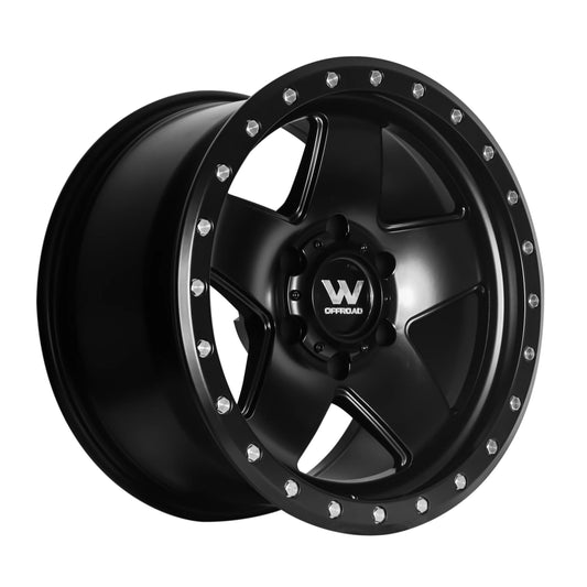 Whistler OF5 Full Satin Black Wheels – Set of 4