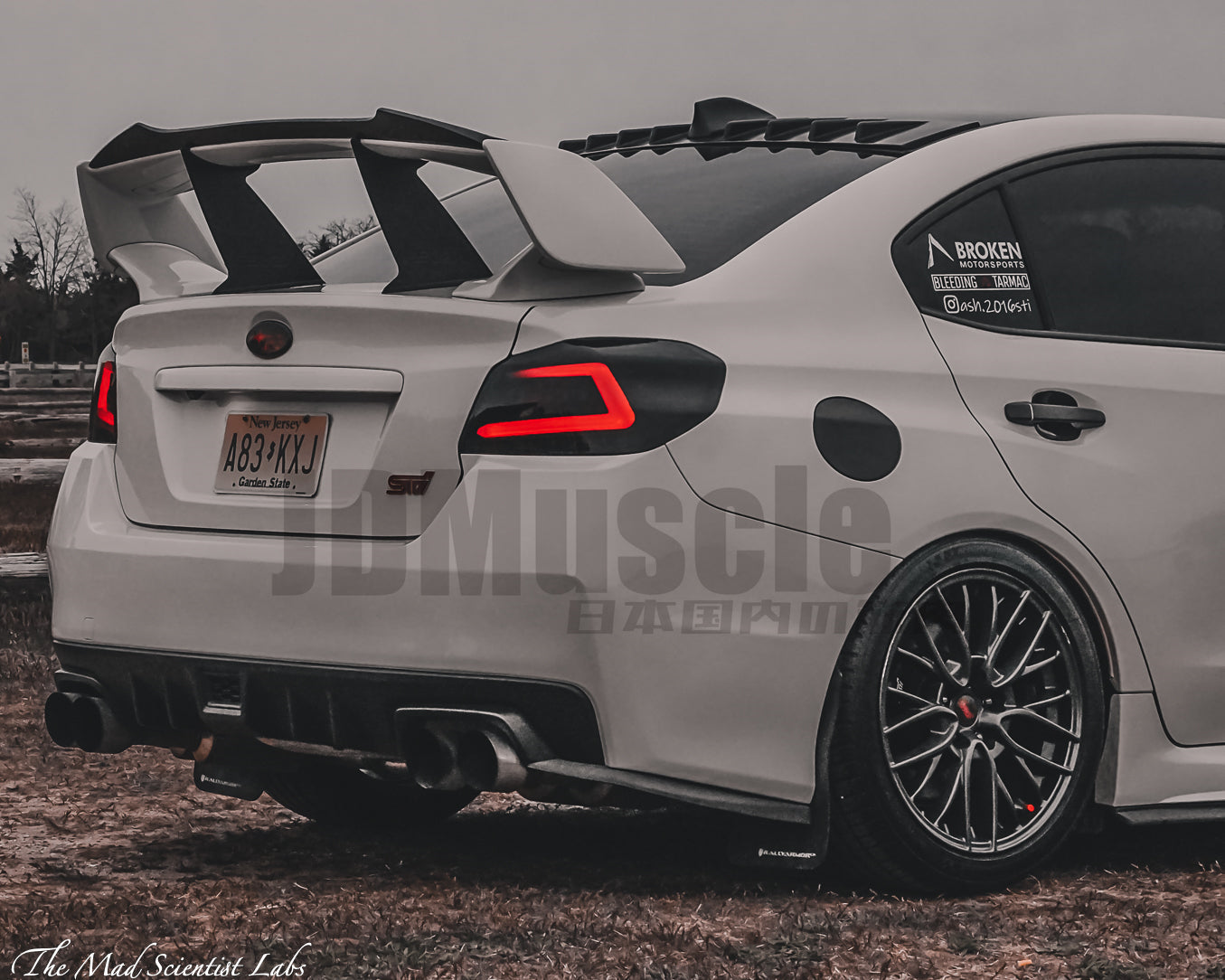 JDMuscle [15-26 WRX, 15-21 STI]  Carbon Fiber Wing Gurney Flap V2 *Clearance*No Returns*