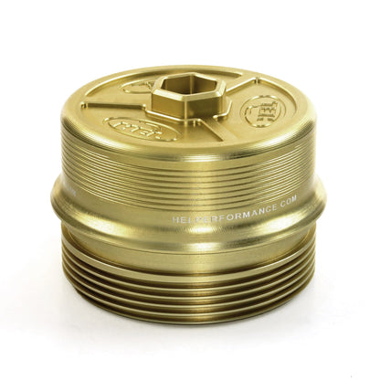 HEL Performance Solid Billet Aluminum Oil Filter Cap for BMW N20 N26 N51 N52 N53 N54 N55 S55 M2 M3 M4
