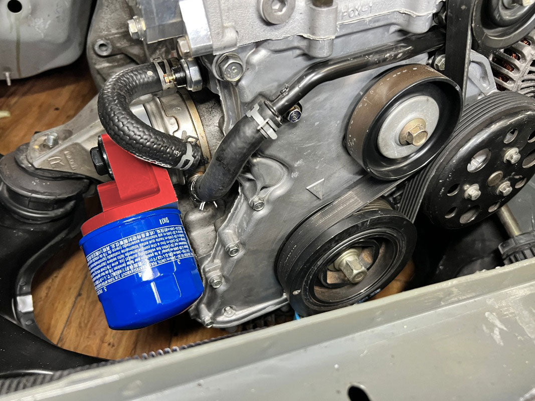 Oil Filter Relocation Adapter H22 H23 H F Series Swap For Honda Acura EG EK Del Sol