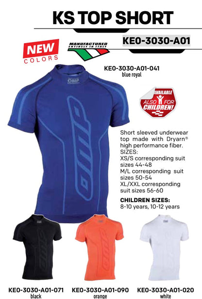 OMP Karting Underwear Short Sleeve