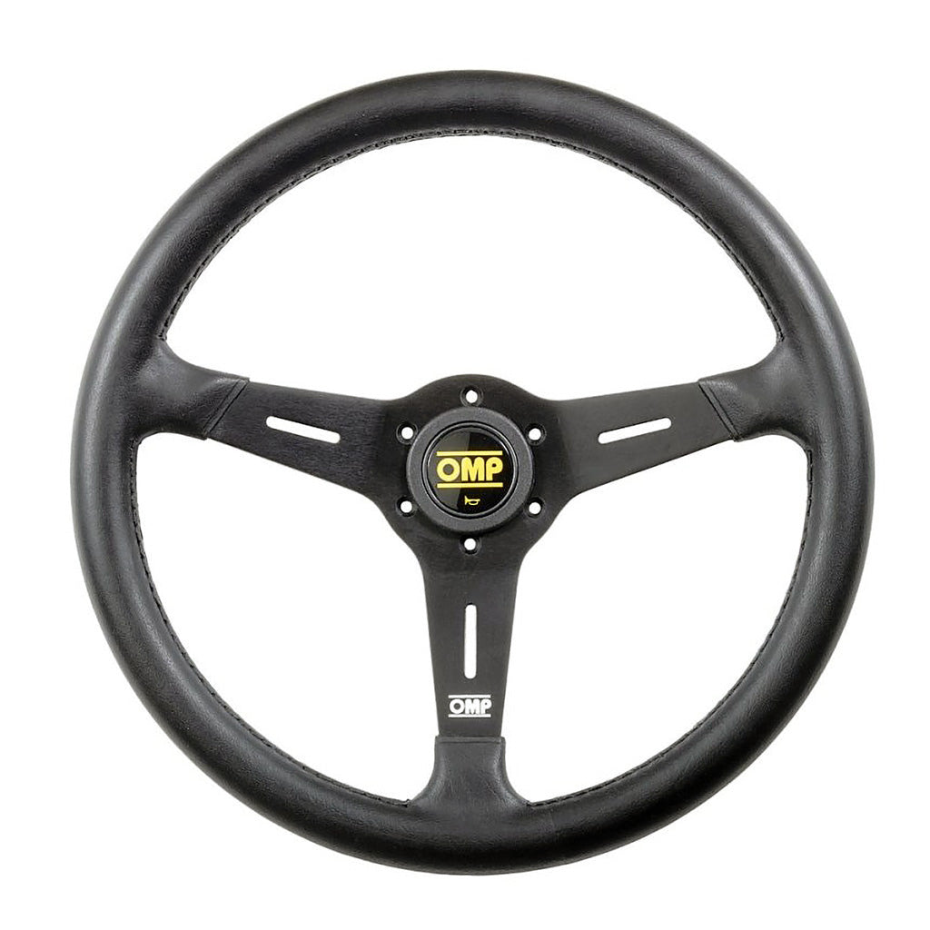 OMP Sand Steering Wheel | 380mm Flat Racing Wheel w/ Polyurethane Grip