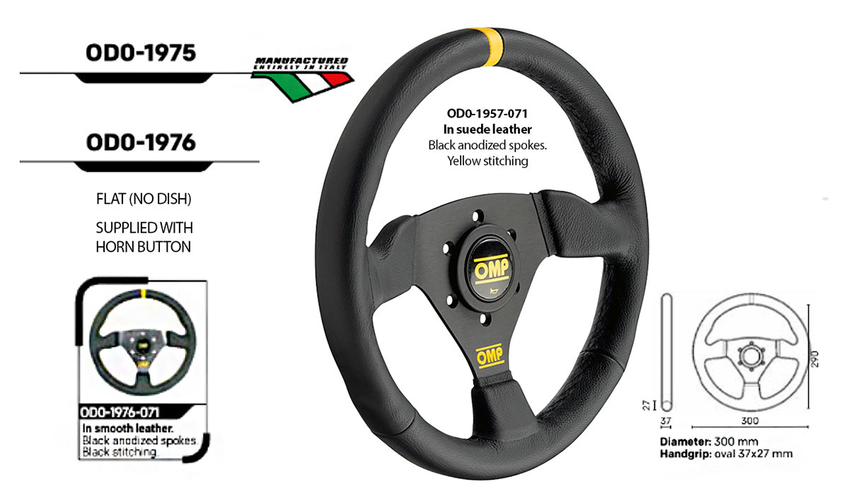 OMP Trecento "300" Scamosciato Steering Wheel