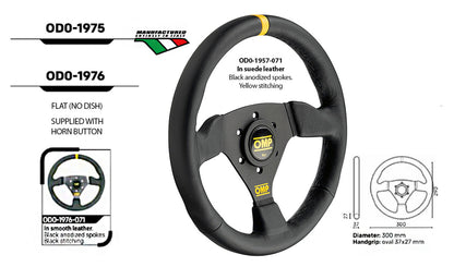 OMP Trecento "300" Scamosciato Steering Wheel