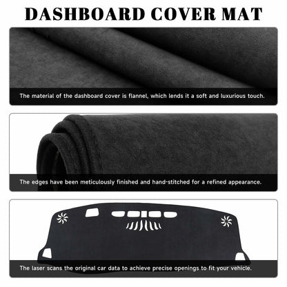PeakPurit Black Dash Board Cover Mat Flannel for Chevy Blazer RS 2019-2026