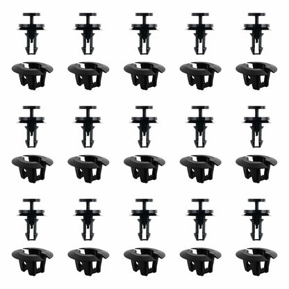 15-Pc Front Bumper & Splash Shield Retainer Clips Set – OEM 15733971/15733970