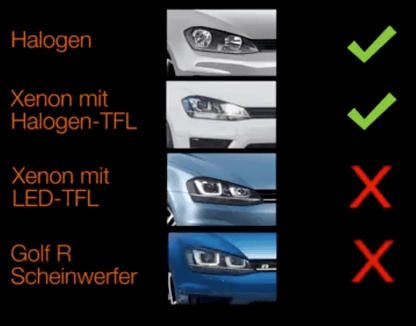 OSRAM LEDriving® Golf 7 VII CHROME EDITION full LED headlight (halogen)