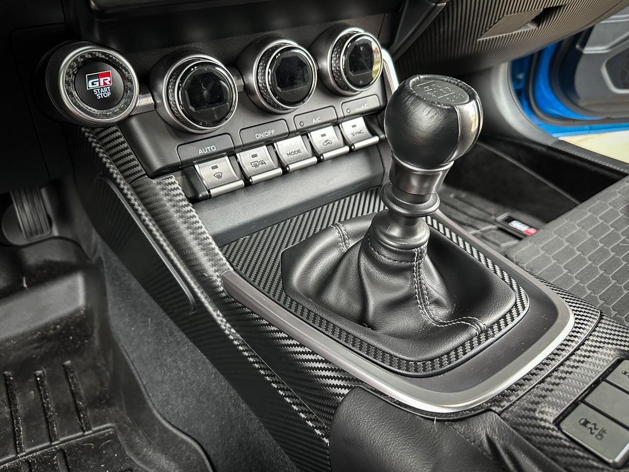 Outer Shifter Trim 3D Carbon Overlay - 2022+ BRZ / GR86