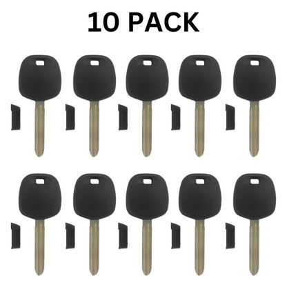 Toyota Scion Transponder Key Shell TOY43 w/ Chip Slider (10 Pack)