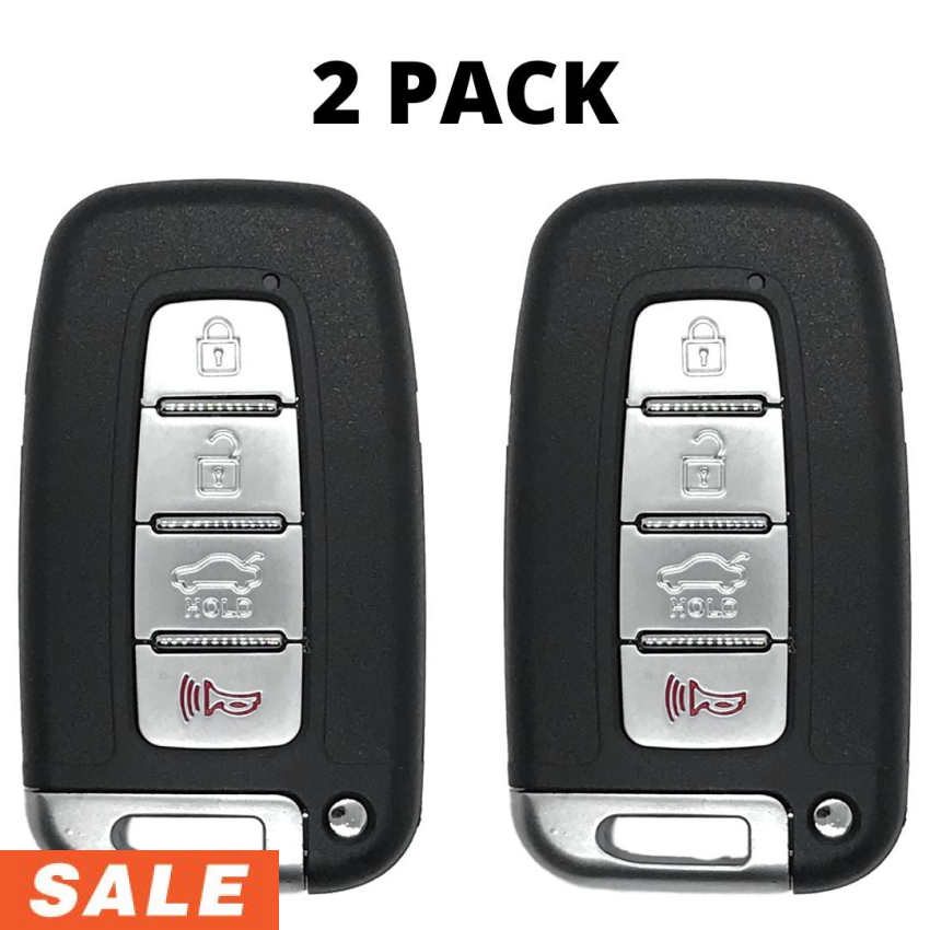 2 Pack - Hyundai Kia 4 Button Smart Key 2009-2015 FCC: SY5HMFNA04