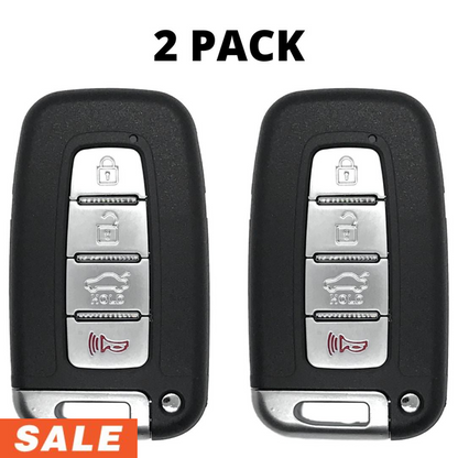2 Pack - Hyundai Kia 4 Button Smart Key 2009-2015 FCC: SY5HMFNA04