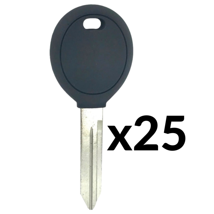 Chrysler Dodge Jeep Transponder Key Y160 / Chip ID64 (25 Pack)