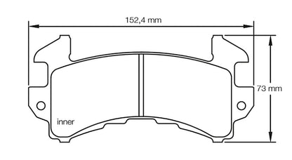 Pagid Racing Brake Pads No. 1595USA (Front)