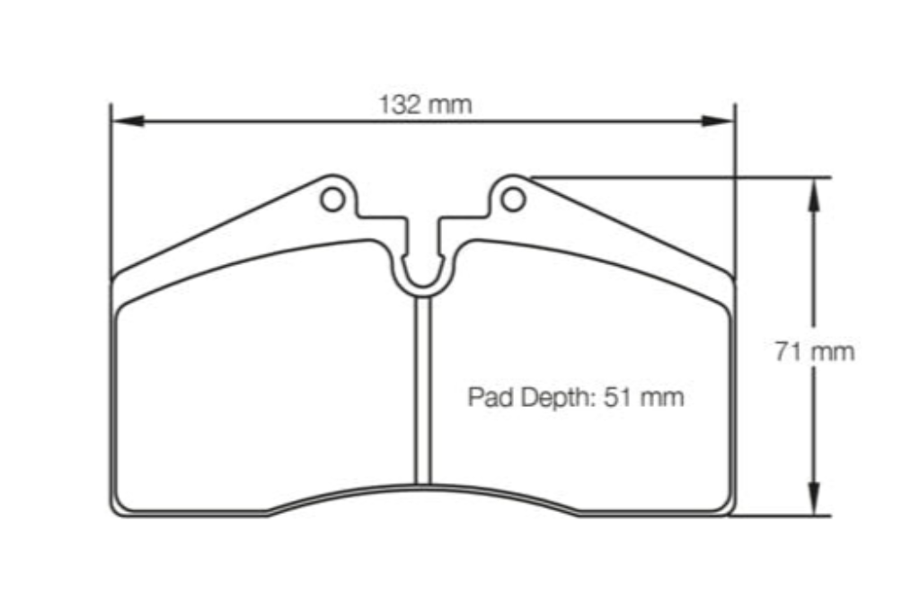 Pagid Racing Brake Pads No. 1204 (Front)