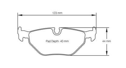 Pagid Racing Brake Pads No. 1285 (Rear)