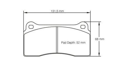 Pagid Racing Brake Pads No. 1287 (Rear)