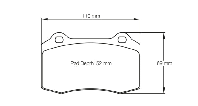 Pagid Racing Brake Pads No. 1408 (Rear)